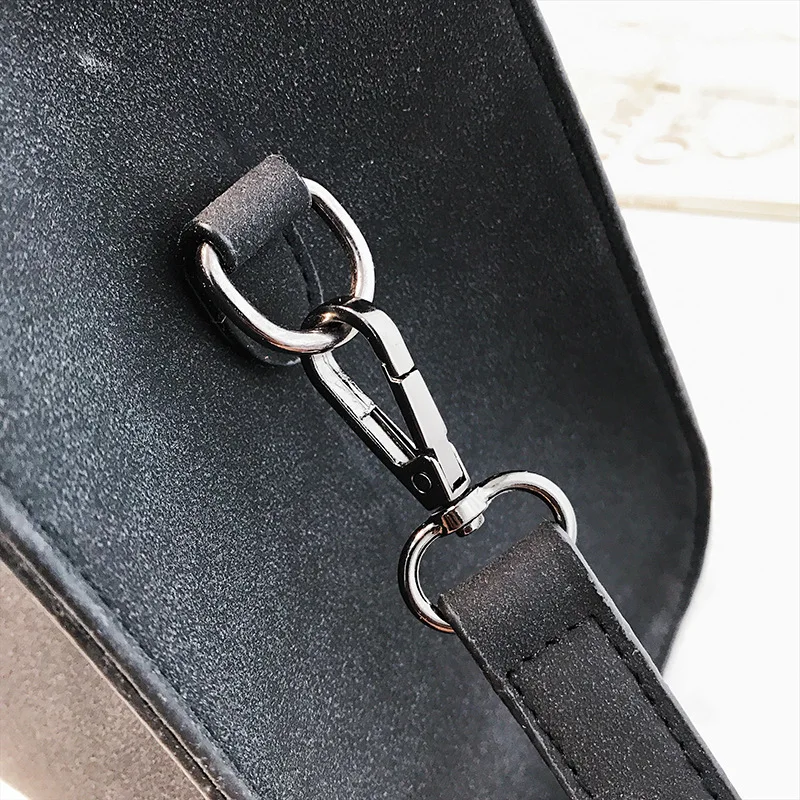 

Korean-style Contrast Color Stripes Square Sling Bag Circular Ring Portable Handle Shoulder Oblique WOMEN'S Bag