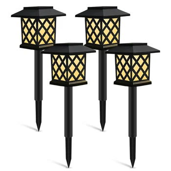 

4pcs Solar LED Lawn Lamp Yard Garden Landscape Decorative Floor Night Light for Home Yard Driveway Lawn Road