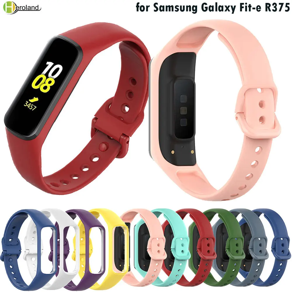 Ремешок для часов силиконовый Samsung Galaxy Fit-e R375 смарт-браслет подходит фитнес-трека