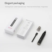 Yueli электробритва для удаления волос в носу триммер 360 градусов вращающийся ушной нос Бритва для волос Машинка для стрижки лица Безопасный инструмент для очищения кожи для мужчин и женщин
