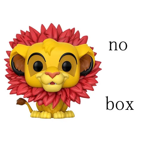 Funko Поп Король Лев маленький Simba MUFUSA PUMBAA фигурка коллекция виниловая кукла модель игрушки - Цвет: no retail box