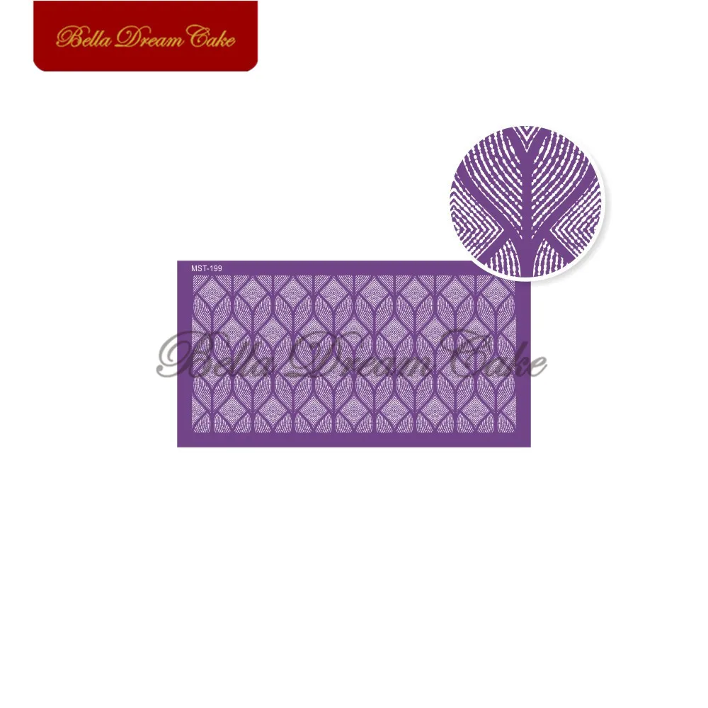 

Square Lace Design Cake Mesh Stencils Fabric Cake Stencil for Wedding Cake Border Mold Cake Decorating Tool Bakeware