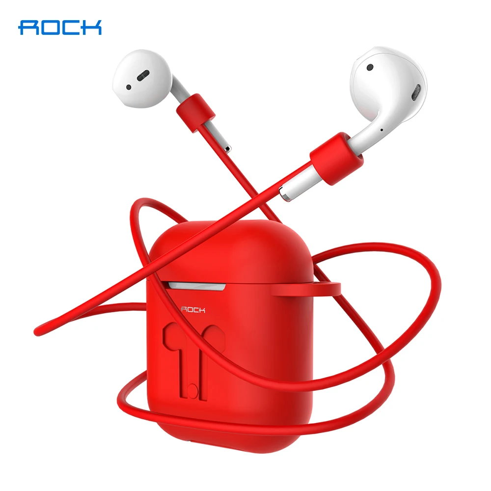 

ROCK Soft Silicone Case For Apple Airpods 2 1 Cover Wireless Bluetooth Earphone Shockproof Protector Case Earphone Accessories
