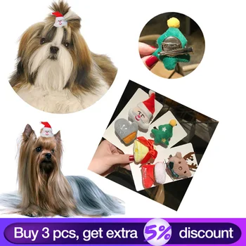 

Christmas Puppy Hair Clips Dog Hairpin Cute Cat Hair Grooming Accessories Pet Grooming Halloween Cosplay Costume Dog Supplies