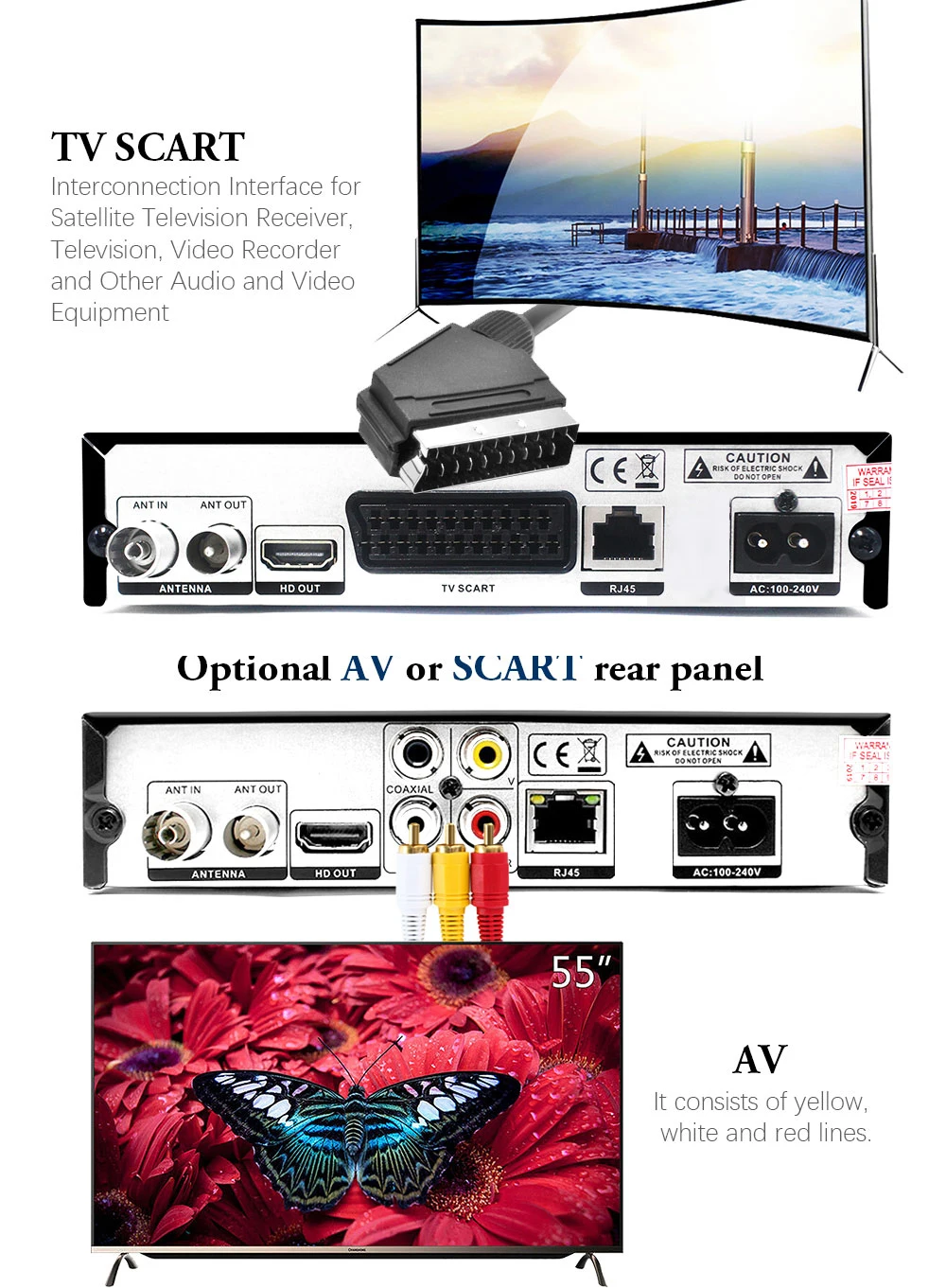 Vmade DVB-T2 HD цифровой эфирный приемник H.265/HEVC DVB T2 ТВ тюнер Поддержка RJ45 LAN AC3 аудио Лидер продаж Европа телеприставка