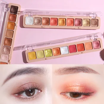 

Eyes Dancing Matte Eyeshadow Glitter Easy to Wear Pigment Pearl Eye Shadow Palette Glazed Makeup Long-lasting Shadows Pallet