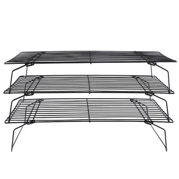 

1pc Three Layer Practical Cake Cooler Household Baking Tools Cooling Grid Tray for Bake Shop Friends Kitchen