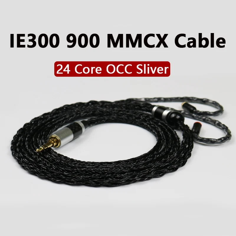IE300 IE900 кабель 3 5 мм 2 4 24 ядра посеребренный OCC для наушников MMCX Sennheiser с микрофоном |