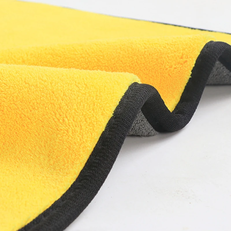 Absorbent Towel Without Lint Car Cleaning And Maintenance Cloths Two-color Coral Velvet Car Towel High-density Thick Absorbent