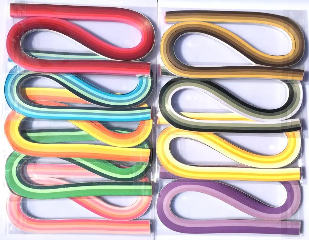 

54cm length mix color 3MM/5MM Quilling Paper supplies for handmade paper patterns