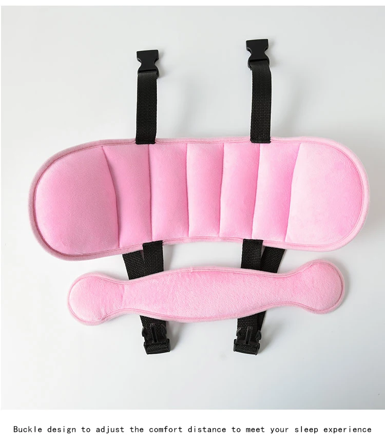 Bebte nignos asiento de coche ajustable cabeza de apoyo fijo almohada para dormir procción para el cuello reposacabezas