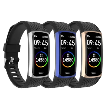 

Smart Watch Fitness Bracelet With Silicone Wristband Heart Rate Blood Pressure Monitor Waterproof Sports Watch