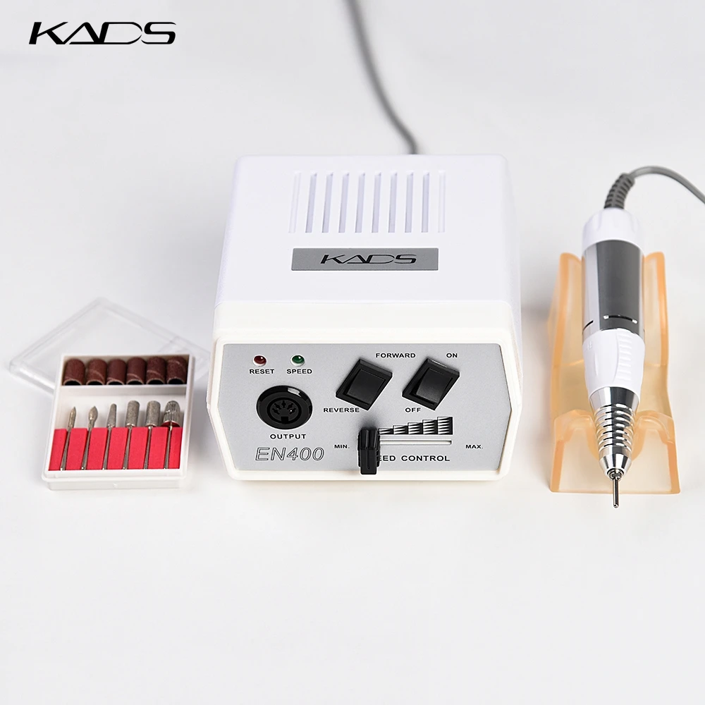 Tanie KADS 30000RPM elektryczna wiertła do paznokci Pedicure wiertarka uchwyt zestaw wierteł do paznokci czarny wiertarka Pen maszyna do manicure narzędzia