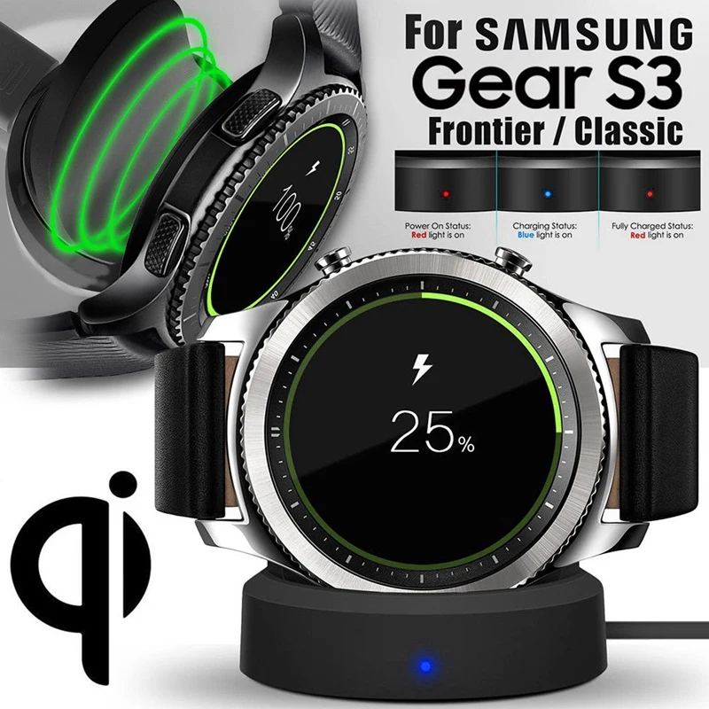 Беспроводная зарядная док-станция для samsung gear S3 Smart Watch | Электроника