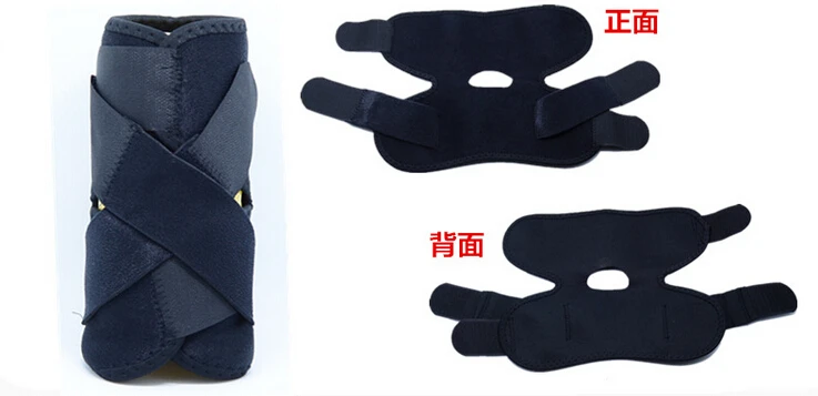 Black Ankle Support Brace Foot Guard Injury Wrap Elastic Splint Strap Protector