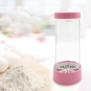 

Flour Sieve Multi Purpose Semi-automatic Sieve Cup Handheld Flour Sieve Rotary Type Purpose Baking Pastry Tools Kitchen Gadgets