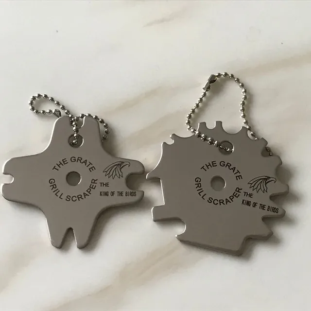 Hordozható Fém Grillezők Rácsos Tisztítószer Tisztító Barbecue Kaparó Szerszám