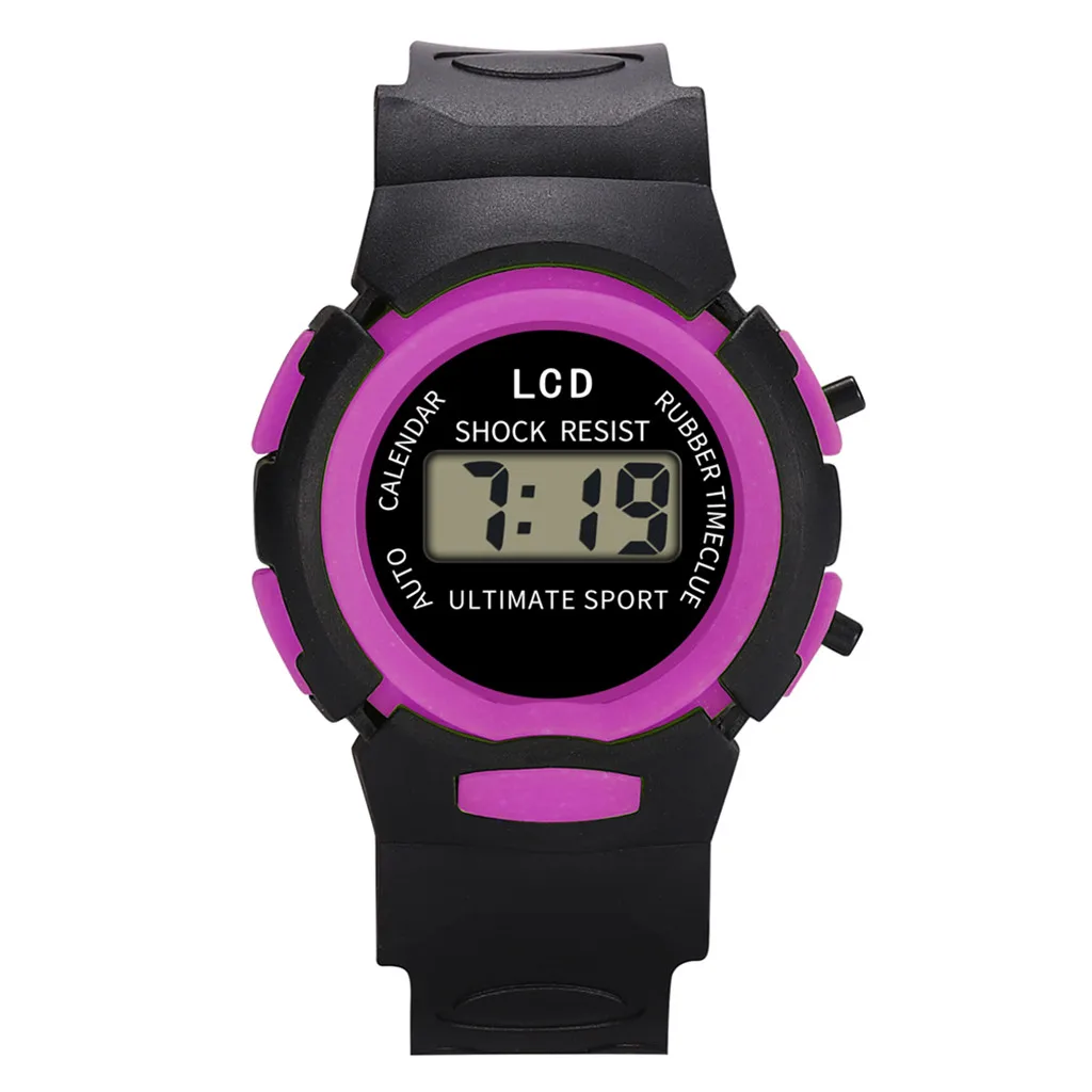 Детский Аналоговый Цифровой спортивный светодиодный водонепроницаемый наручные часы для девочек, новинка