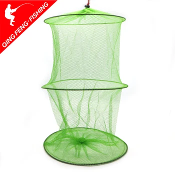HOT PRICE ❤️ 2 Layers Portable Fishing Net Fish Shrimp Mesh Cage Cast Net Fishing Trap Network Foldable Fishing Net Tackle48 x 30cm - discount item 5% OFF Sports & Entertainment