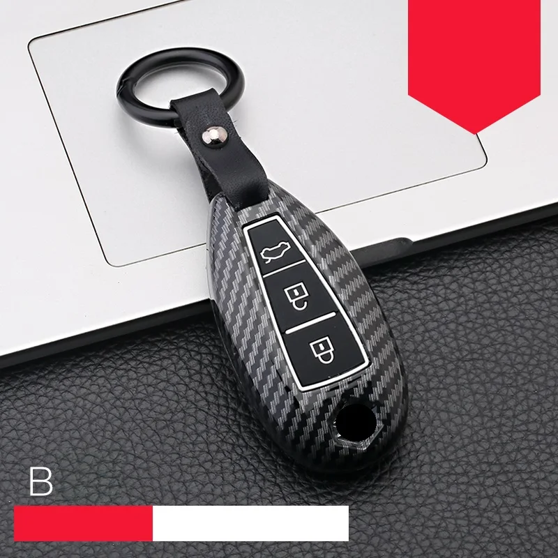 Carbon Fiber ABS Car Remote Key Case Cover For Suzuki Vitara Swift Ignis Kizashi SX4 Baleno Ertiga Samurai S-Cross Accessories key case key case cover car key shell anti lost keychain car key chain