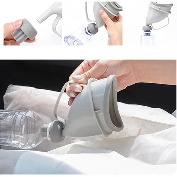

1PC Portable Travel Urinal Car Handle Urine Bottle Urinal Funnel Tube Unisex Outdoor Camp Urination Device Stand Up & Pee Toilet