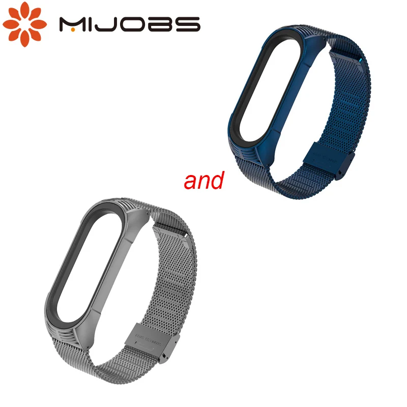 2 шт./компл. mi рабочих мест mi Band 3/4 ремень для Xiaomi mi Band 3/4 correa TF стиль смарт ремешок для часов из нержавеющей стали, браслет из нержавеющей стали