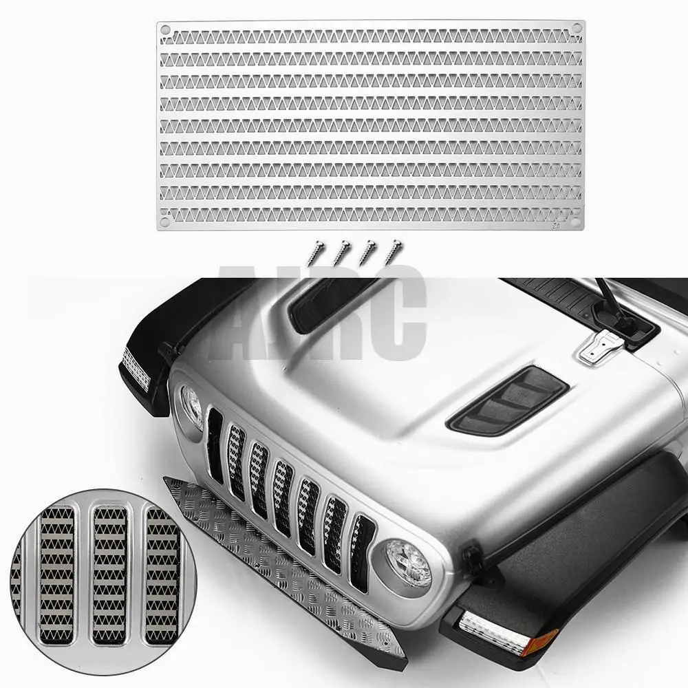 SCX10 III grid grille simulates air intake hood radiator box for 1/10 axial RC car parts