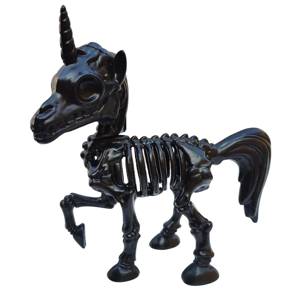 Halloween Ornaments Animal Unicorn Skeleton Pretty Cute Horse Bones Props Party Baby Girls Boy Gifts