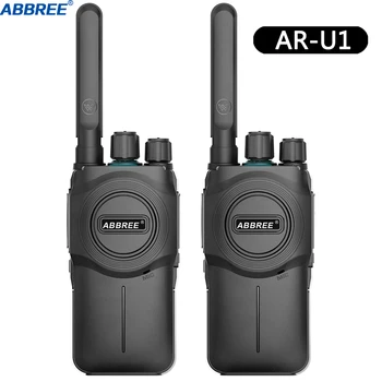 

2PCSABBREE AR-U1 mini Walkie Talkie portable Radio Station bf-888s uv-5r two Way Radio uhf band Radio Communicator 400-480MHz