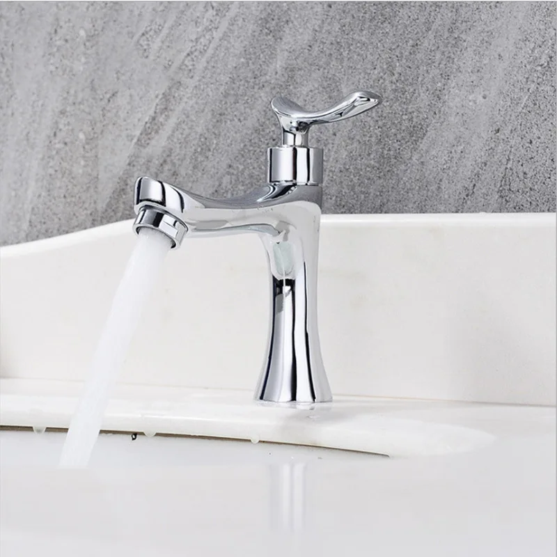 

Mu Sanitary Ware Thumb Basin Faucet Copper Toilet Bathroom High Standard Lavatory Faucet Manufacturers Wholesale