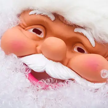 

Santa Claus Mask Full Face Covered Party Mask White Beard Funny Party Mask Costume 2020 Christmas Xmas Decorations