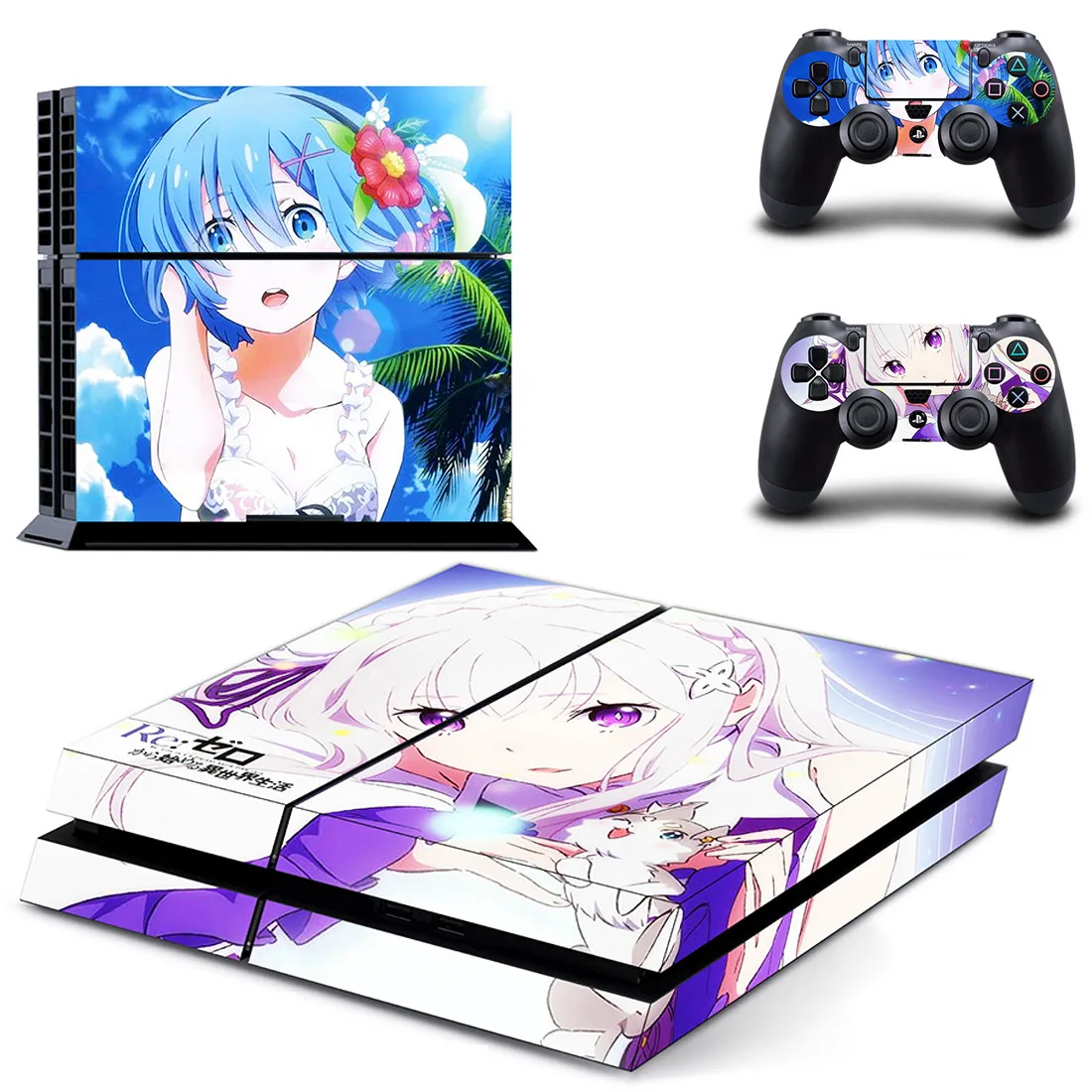 Re: жизнь в другом мире от zero Rem PS4 кожи Наклейки полное покрытие для playstation 4 PS4 консоли и контроллера Skins
