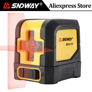 

SNDWAY 2 Lines Laser Red Green Beam Laser Level Self-leveling Cross Horizontal & Vertical 360 Degree Adjustment Level Instrument