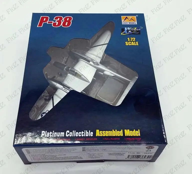 WWII США P-38 Lightning истребитель Тихого океана 1/72 не diecast easy model