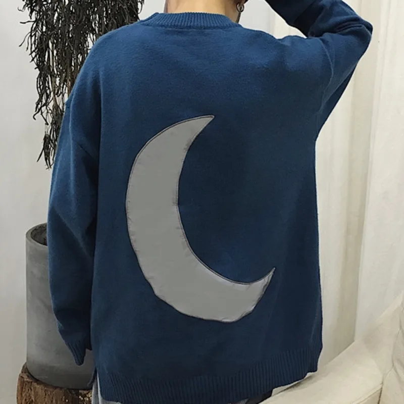 Reflective Sweater Men Warm Fashion Sweter Clothes Casual Knit Sweaters Man Streetwear Loose Long-sleeved Pullover Men M-2XL Reflective Sweater Men Warm Fashion Sweter Clothes Casual Knit Sweaters Man Streetwear Loose Long-sleeved Pullover Men M-2XL