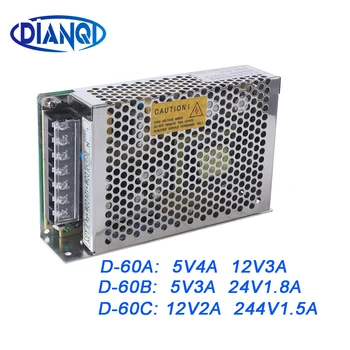 

DIANQI dual output Switching power supply 60w 5v 12v 24V power suply D-60A ac dc converter D-60B D-60C