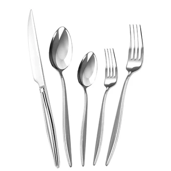

High-grade Stainless Steel Tableware Steak Knife Spoon Tbsp Table Fork Set Couvert De Table Fourchette Couteau Lot