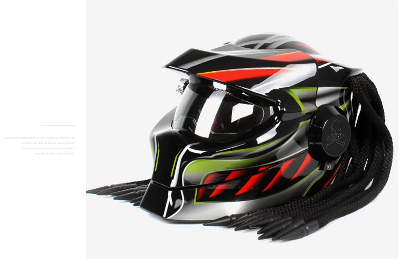 Мотоциклетный шлем с полным лицом универсальный для Harley Predator мотоциклетный шлем ретро унисекс персональный скутер мотоциклетный шлем