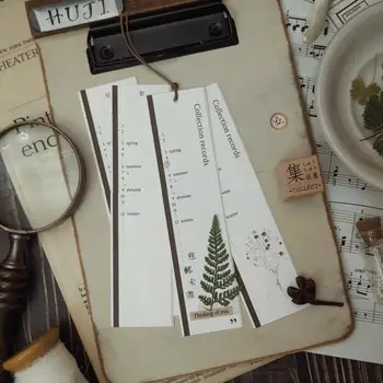 

28PCS Vintage Memo Sticker Retro Plant Collection Manual Notes Daily Planner Diy Scrapbooking Label Travel Planning Junk Journal