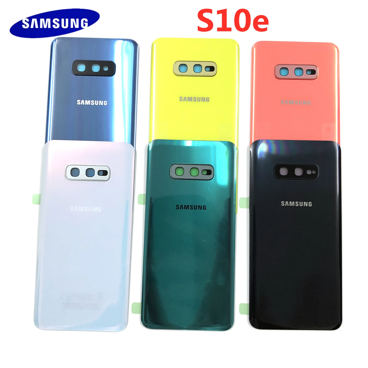 Оригинальная Крышка батарейного отсека для Samsung Galaxy S10E S10e G973 G973F задняя крышка