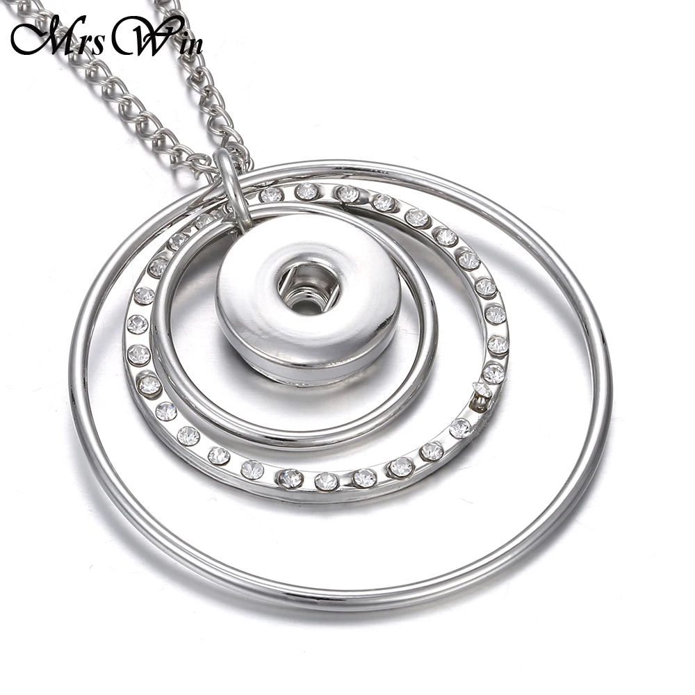 Новая мода оснастки кнопка ожерелье Подходит 18 мм металлические защелки кнопки