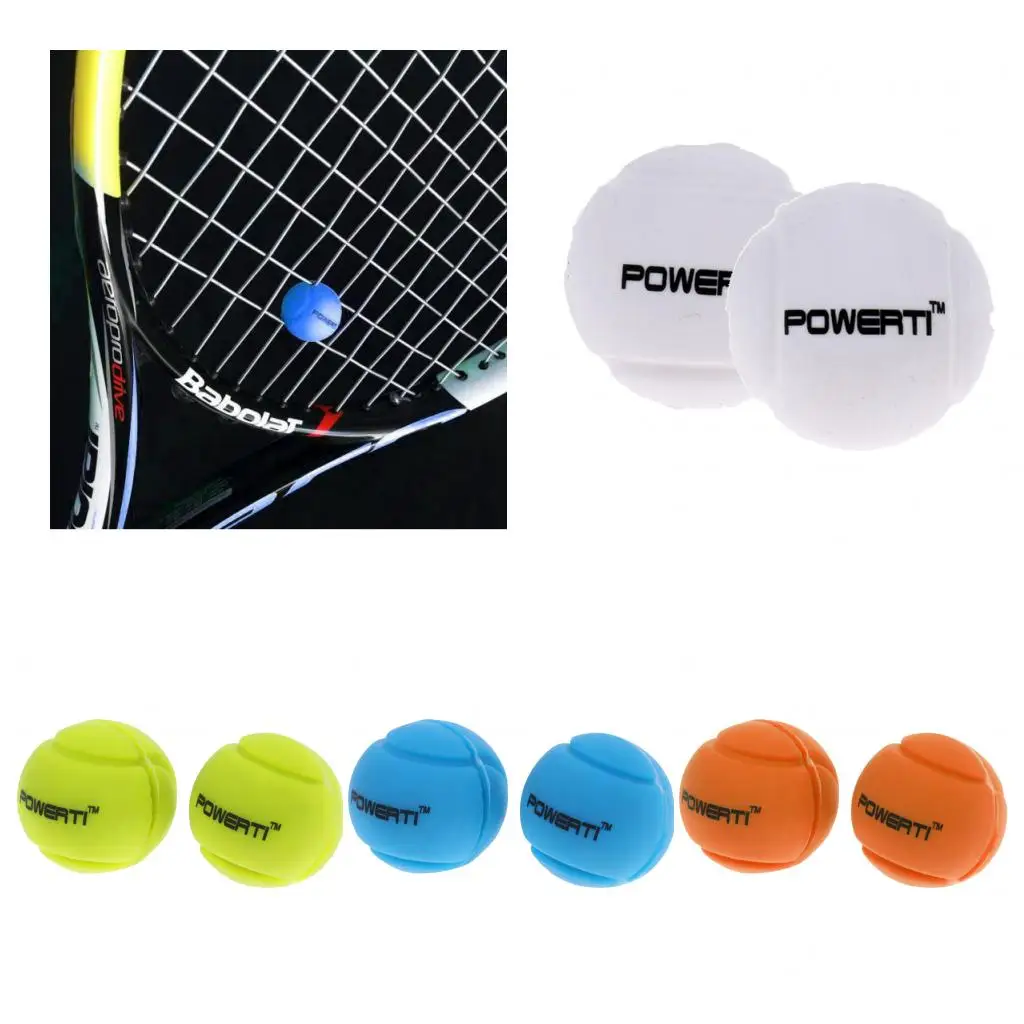 2 Pack Premium Silicone Ball Vibration Dampeners Tennis Racquet