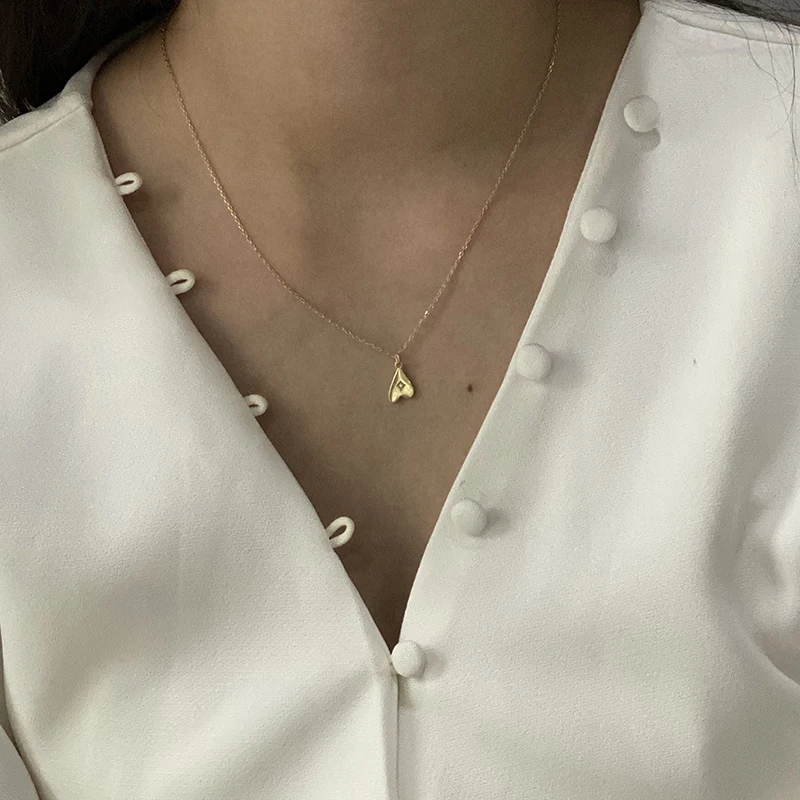 Peri'sbox 5 видов конструкций М письмо лошадь ожерелья в виде животных любовь, сердце, звезды ожерелье s для женщин изящный замок 925 пробы Серебряное Ожерелье