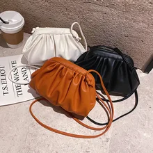 Новая женская посылка пельменей, простая однотонная модная трендовая сумка через плечо, горячая распродажа, сумка-мессенджер, сумочка