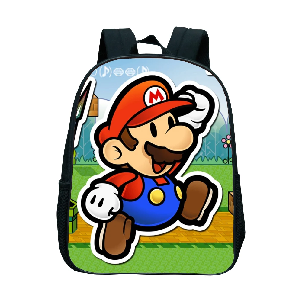 Рюкзак Super Mario Bros для детей, портфель для мальчика, детский рюкзак для детского сада, школьные сумки с героями мультфильмов, лучший подарок, рюкзак - Цвет: 10