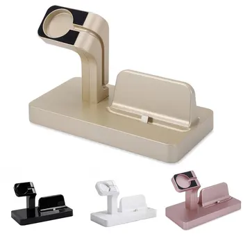 

Multi-functional 2-in-1 Quick Charging Dock Stand Station Charger ABS Holder Space Saver For Apple WatchiPhone Girls Boys Gifts