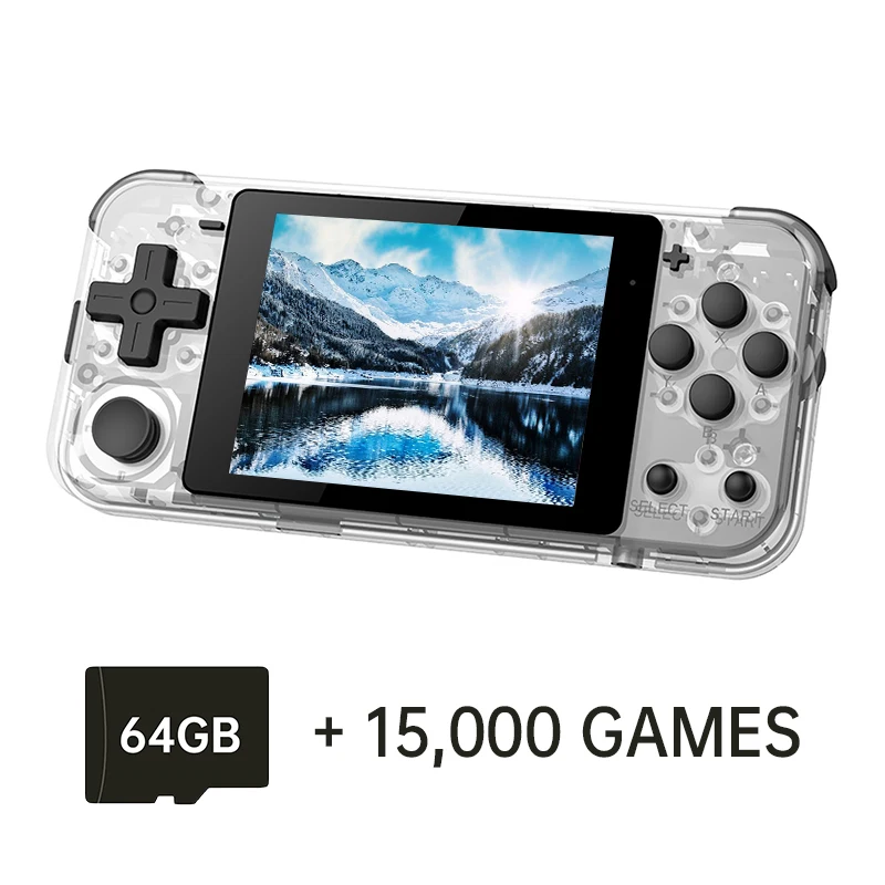 POWKIDDY Q90 3-inch IPS screen Handheld console dual open system game console 16 simulators retro PS1 kids gift 3D new games 