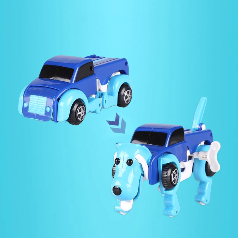 Заводная игрушка Автоматическая деформационная машина собака бояться высокое качество Дракон Год подарок ребенку FT004