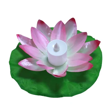 

Floating Lotus Light Pool Outdoor Garden Water Flower LED Lamp Lights Electronic Candle LED Lighting WWO66