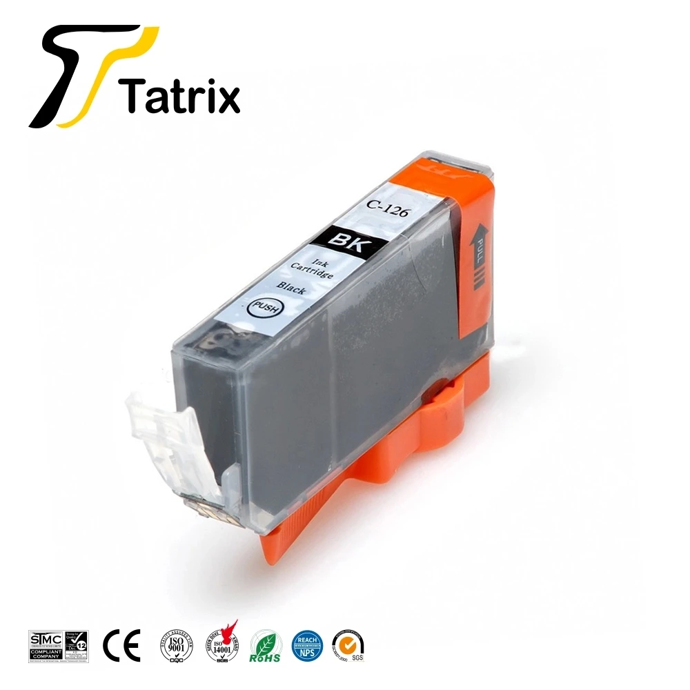 Tatrix совместимый для Canon PGI125 CLI126 чернильный картридж для Canon PIXMA MG6110 MG6210 и т. Д